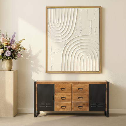 Dressoir mangohout 180cm bruin Jazzy