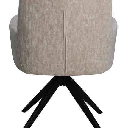 SET DEAL: 4 stuks Eetkamerstoel draaibaar Nola beige