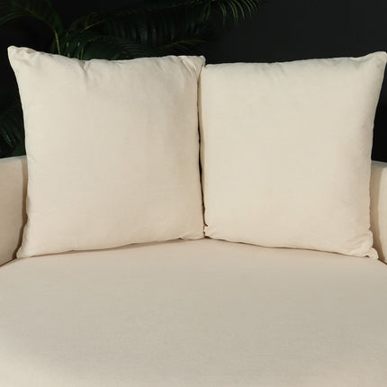 Fauteuil loveseat velvet creme draaibare fauteuil