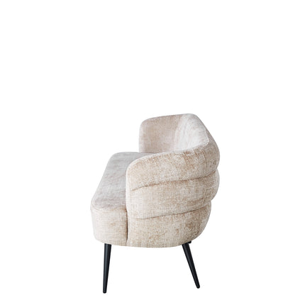 Eetkamerbank Quinn 180cm taupe chenille