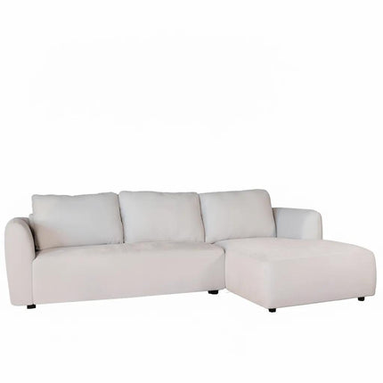 Hoekbank Hudson 280cm chenille lichtgrijs rechts