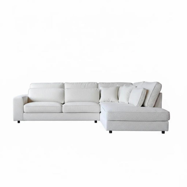 Hoekbank Richie naturel polyester 290cm rechts