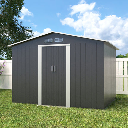 Metalen tuinhuis 9,3m³ grijs