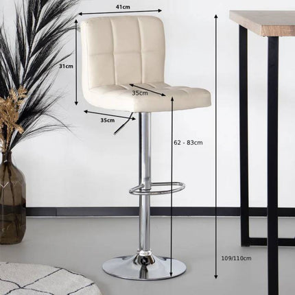 Barkruk Anel beige kunstleder