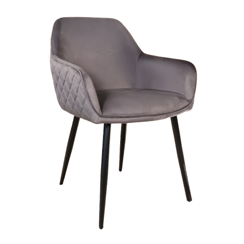 SET DEAL 4 stuks: Eetkamerstoel antraciet velvet Ares