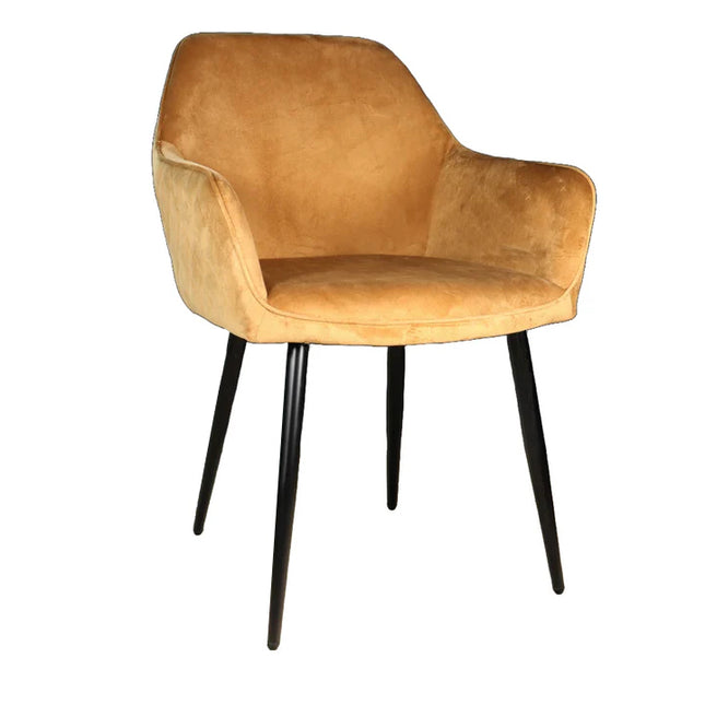 Eetkamerstoel bruin velvet Ares