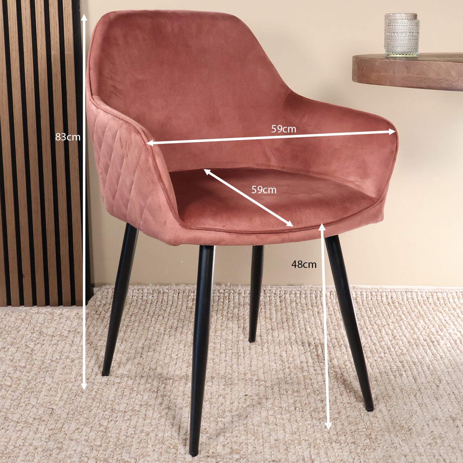 MIADOMODO® Eetkamerstoelen - Set van 2/4/6/8, Scandinavische stijl, Fluwelen Zitting en Rugleuning met Houten Poten - Keuken/Woon-/eetkamer, Slaapkamer, Accent Meubilair (Roze, Set van 2 MIADOMODO® Eetkamerstoelen - Set van 2/4/6/8, Scandinavische stijl, Fluwelen Zitting en Rugleuning met Houten Poten - Keuken/Woon-/eetkamer, Slaapkamer, Accent Meubilair (Roze, Set van 2