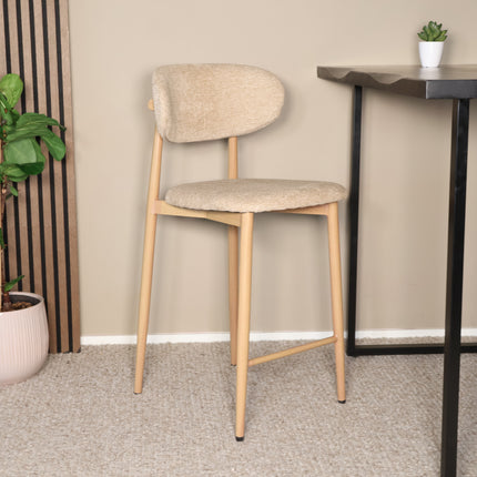 SET DEAL: 2 stuks Barkruk Japandi bruin Reika lichtbruin