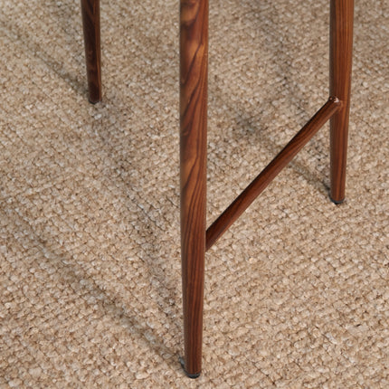 SET DEAL: 4 stuks Barkruk Japandi bruin Reika walnoot