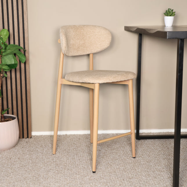 Barkruk Japandi bruin Reika lichtbruin