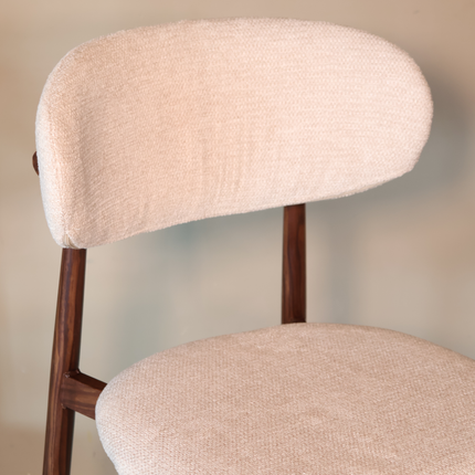 Barkruk Japandi bruin Reika walnoot