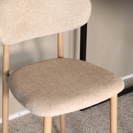 Barkruk Japandi bruin Reika lichtbruin