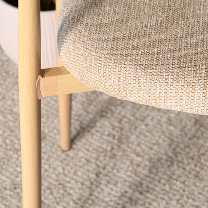 Barkruk Japandi bruin Reika lichtbruin