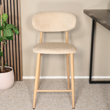 Barkruk Japandi bruin Reika lichtbruin