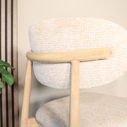 SET DEAL: 2 stuks Barkruk Japandi bruin Reika lichtbruin