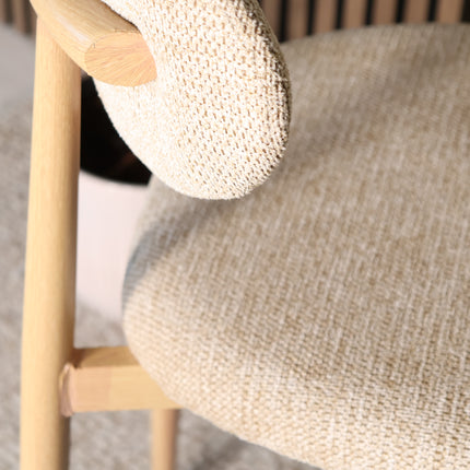 SET DEAL: 2 stuks Barkruk Japandi bruin Reika lichtbruin