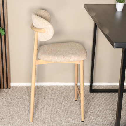 SET DEAL: 2 stuks Barkruk Japandi bruin Reika lichtbruin