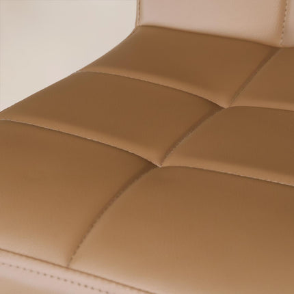 Barkruk Anel met armleuning lichtbruin kunstleder