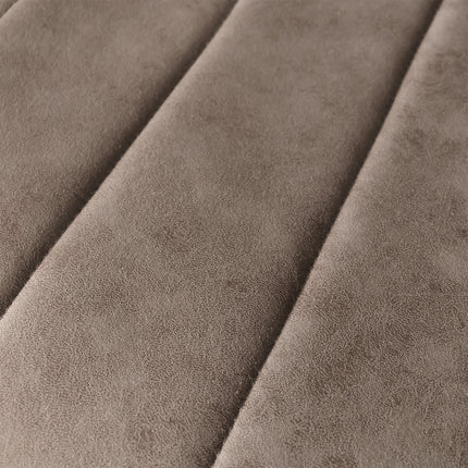 Barkruk antraciet microvezel Anel met zwart onderstel