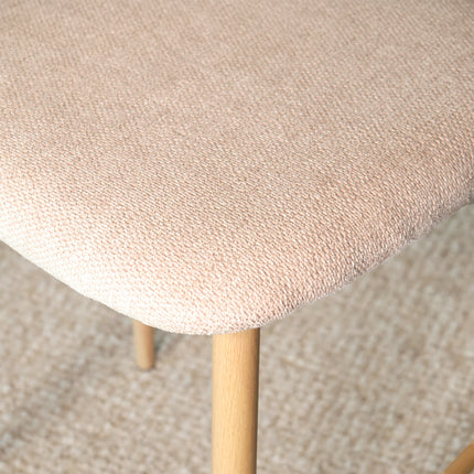 SET DEAL: 2 stuks Barkruk Japandi beige Reika lichtbruin