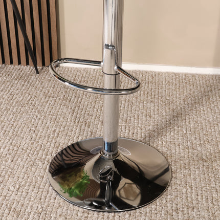 Barkruk Anel met armleuning zwart kunstleder