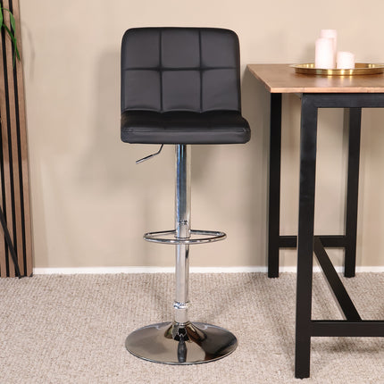 SET DEAL 2 stuks: Barkruk Anel zwart kunstleder