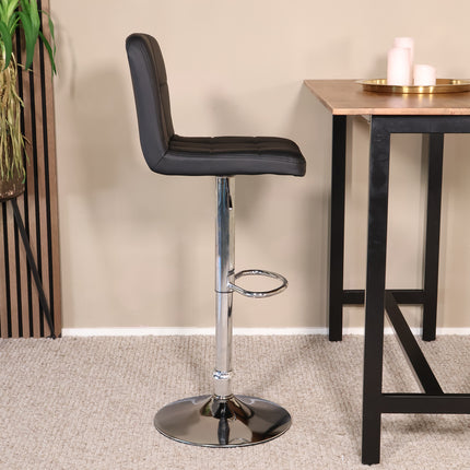 SET DEAL 2 stuks: Barkruk Anel zwart kunstleder