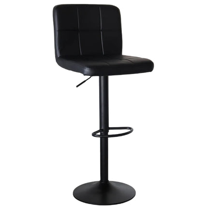 SET DEAL: 4 stuks Barkruk Anel zwart kunstleder met zwart onderstel