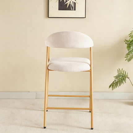 Barkruk Japandi beige Mika lichtbruin