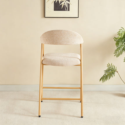 Barkruk Japandi bruin Mika lichtbruin