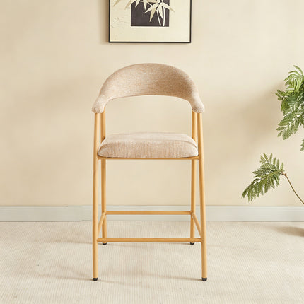 Barkruk Japandi bruin Mika lichtbruin