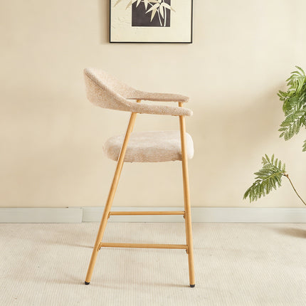 Barkruk Japandi bruin Mika lichtbruin