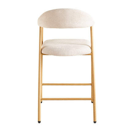 Barkruk Japandi beige Mika lichtbruin