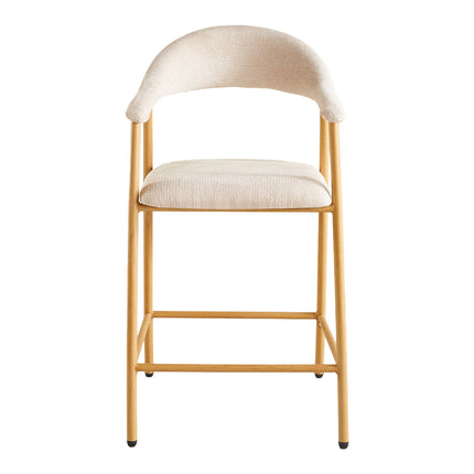 Barkruk Japandi beige Mika lichtbruin