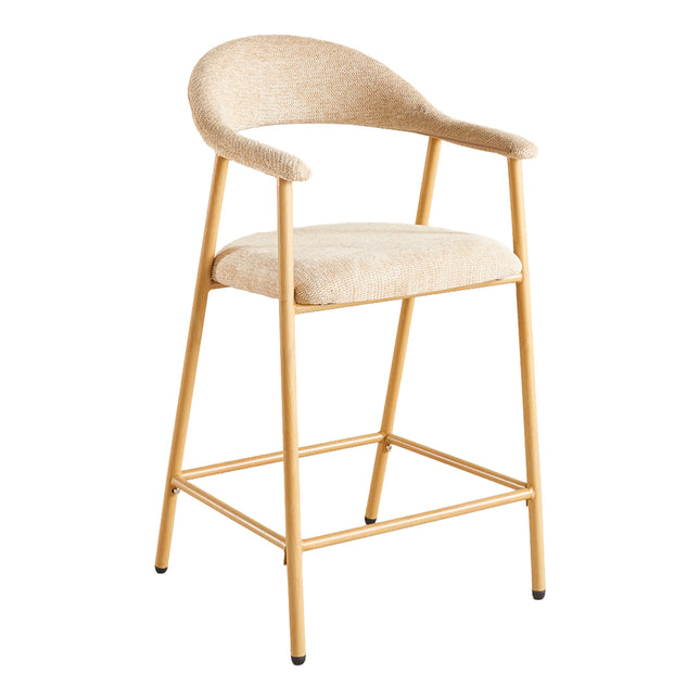 SET DEAL 4 stuks: Barkruk Japandi bruin Mika lichtbruin