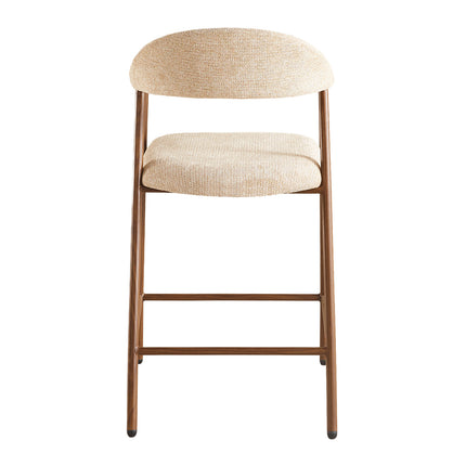 Barkruk Japandi bruin Mika walnoot