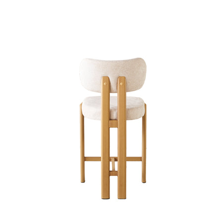 Barkruk Japandi beige Naomi lichtbruin