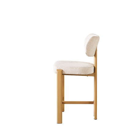 Barkruk Japandi beige Naomi lichtbruin