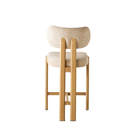 SET DEAL 2 stuks: Barkruk Japandi bruin Naomi lichtbruin