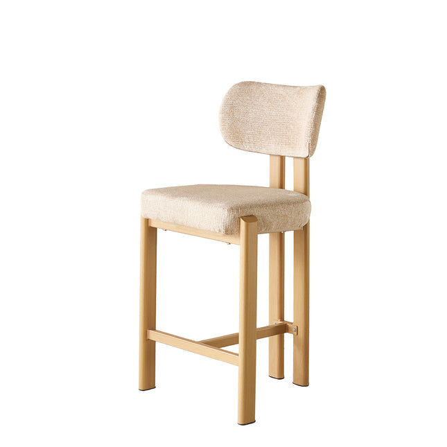 SET DEAL 2 stuks: Barkruk Japandi bruin Naomi lichtbruin