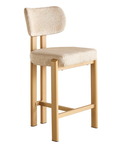 SET DEAL 2 stuks: Barkruk Japandi bruin Naomi lichtbruin