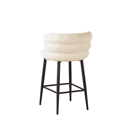 SET DEAL 2 stuks: Barkruk Quinn beige chenille