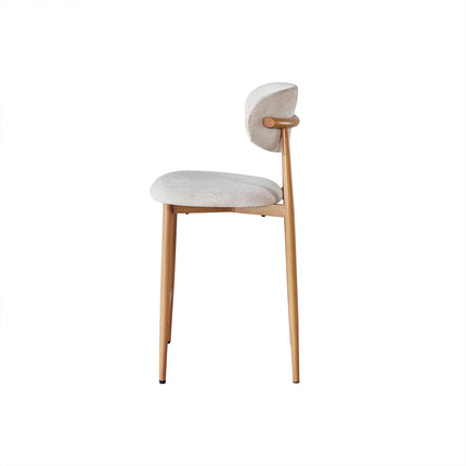 Barkruk Japandi beige Reika lichtbruin