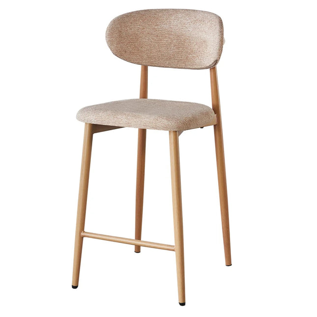 SEAT DEAL: 2 stuks Barkruk Japandi bruin Reika lichtbruin