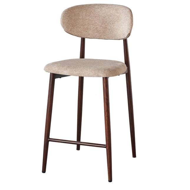 Barkruk Japandi bruin Reika walnoot