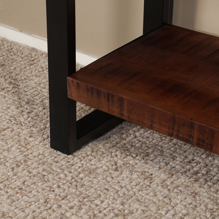 Bijzettafel 120cm mangohout Vera bruin