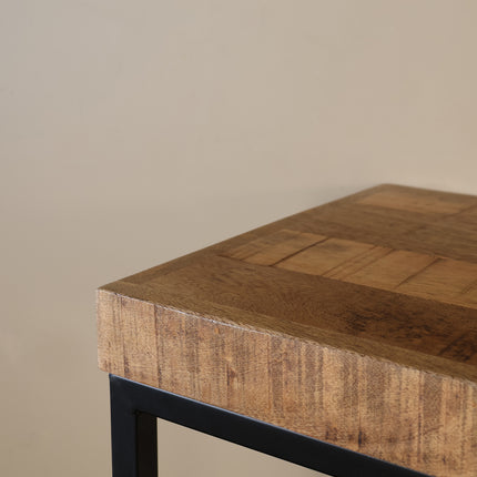 Bijzettafel 180cm mangohout Don bruin