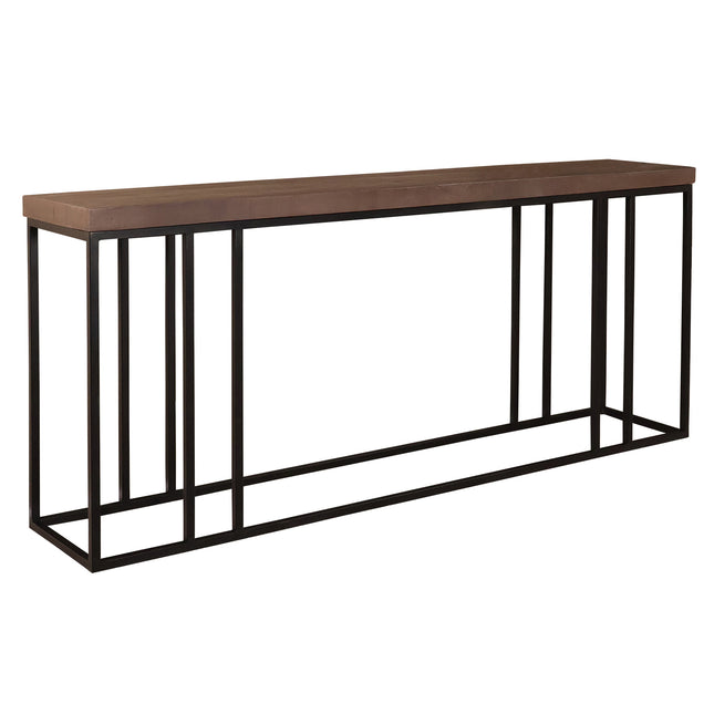 Bijzettafel 180cm mangohout Don walnoot