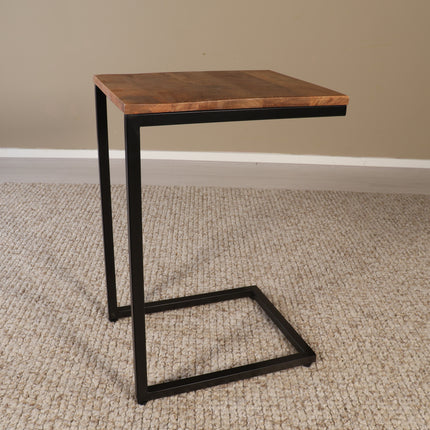Bijzettafel Jerry 55cm bruin mangohout