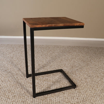 Bijzettafel Jerry 55cm bruin mangohout